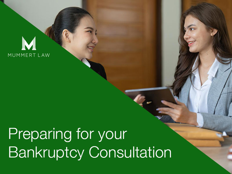 Preparing for your Bankruptcy Consultation